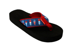 Load image into Gallery viewer, Tidewater Patriotic Pops Boardwalk Sandals