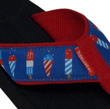 Load image into Gallery viewer, Tidewater Patriotic Pops Boardwalk Sandals