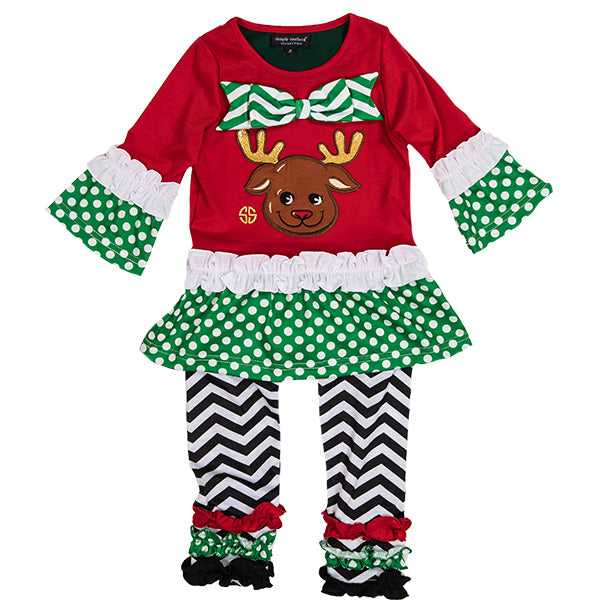 SIMPLY SOUTHERN COLLECTION TODDLER SET - REINDEER