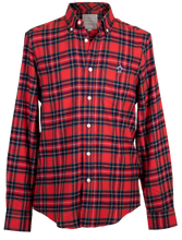 Load image into Gallery viewer, Simply Southern Guys Red Parker Dress Shirt