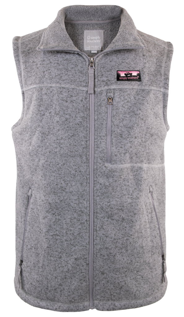 Simply Southern Women's Gray Knit Vest