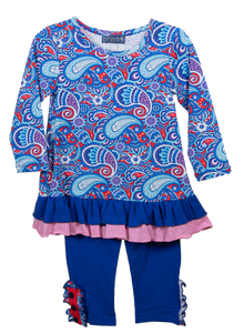 Simply Southern Collection Toddler Paisley Button Set