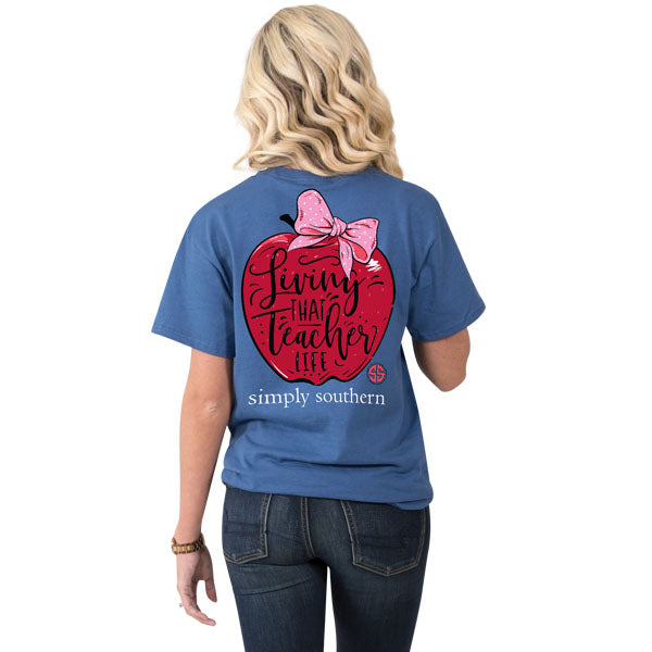 SIMPLY SOUTHERN COLLECTION TEACHER APPLE T-SHIRT