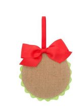 Load image into Gallery viewer, Mainstreet Collection Burlap Flat Ornament