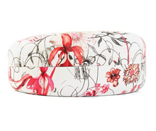 Load image into Gallery viewer, COCO &amp; CARMEN RED FLORAL SUNGLASS CASE WITH CLEANING CLOTH