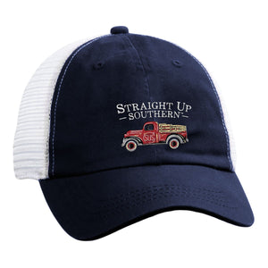 STRAIGHT UP SOUTHERN RED TRUCK HAT