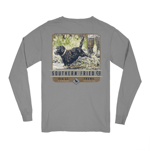Boys' Southern Fried Cotton Long Sleeve Duck Badge Tee