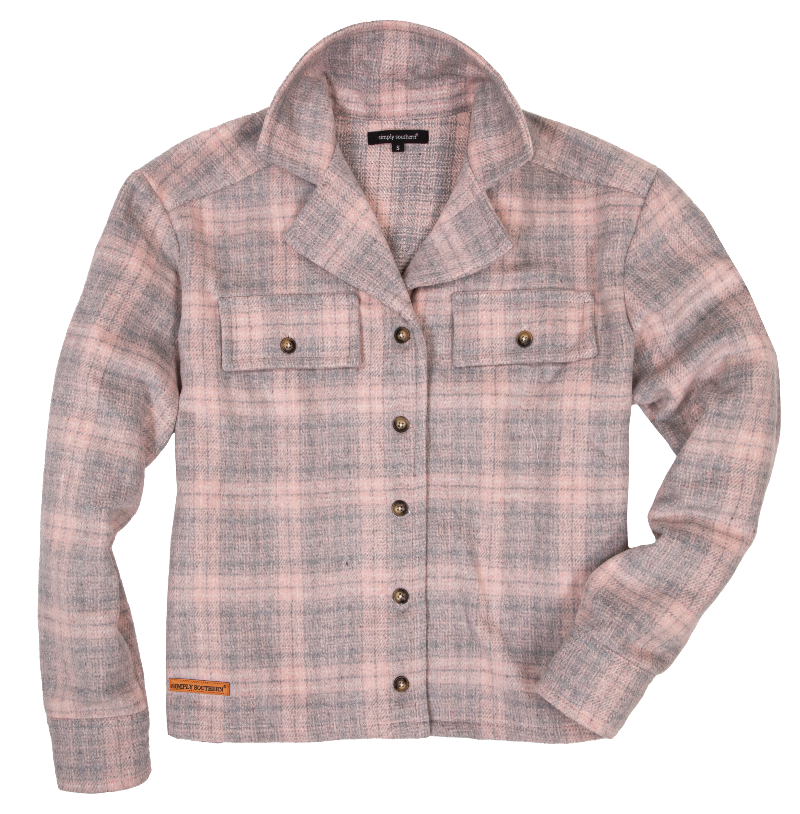 SIMPLY SOUTHERN COLLECTION PLAID- PINK/GRAY