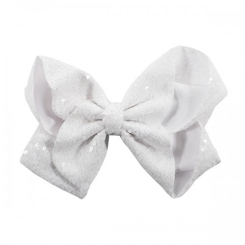 SIMPLY SOUTHERN COLLECTION - WHITE SEQUINS BOW