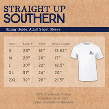 Load image into Gallery viewer, STRAIGHT UP SOUTHERN USA FISH FLAG SHORT SLEEVE T-SHIRT