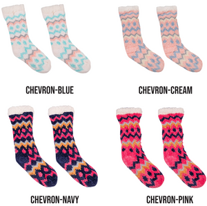SIMPLY SOUTHERN COLLECTION CHEVRON CAMPER SOCKS
