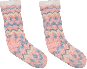 SIMPLY SOUTHERN COLLECTION CHEVRON CAMPER SOCKS
