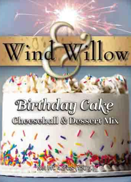 WIND & WILLOW BIRTHDAY CAKE CHEESEBALL & DESSERT MIX