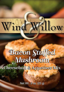 WIND & WILLOW BACON STUFFED MUSHROOM CHEESEBALL & APPETIZER