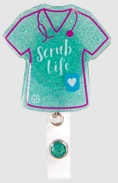 SIMPLY SOUTHERN COLLECTION BADGE REEL - SCRUB BLUE – Prosperity Home, a  Division of Prosperity Drug Co.