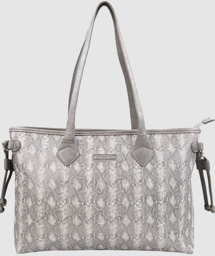 SIMPLY SOUTHERN COLLECTION LEATHER TOTE - SNAKE