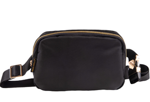 SIMPLY SOUTHERN COLLECTION SOLID PREP BELTED BAG - BLACK