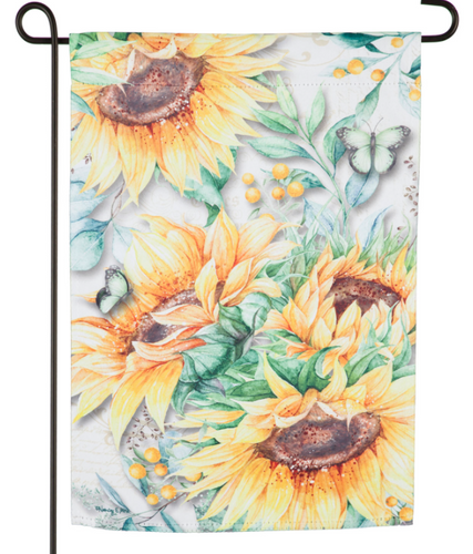 Evergreen Sunflower Fields Garden Flag