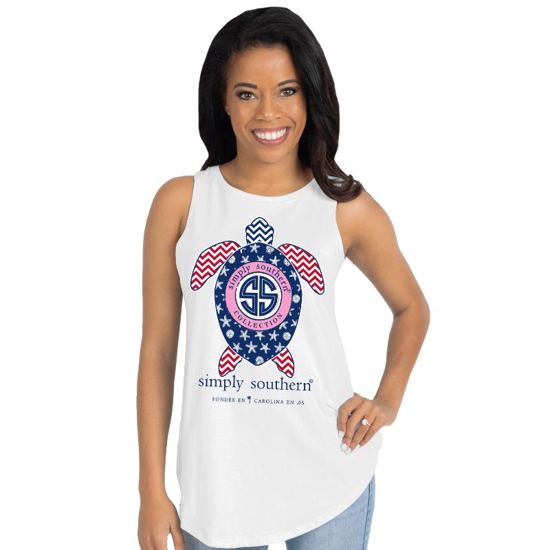 Simply Southern Collection Preppy USA Tank