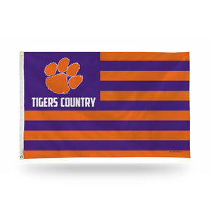 Rico Industries Clemson Tigers "Country" 3' x 5' Premium Banner Flag