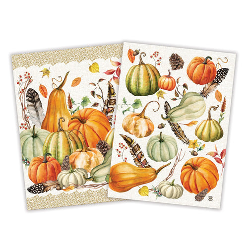 Decoupage Napkins of harvest fall| Pumpkin crop napkins |Lunch decorative  paper napkins