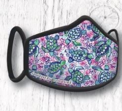 Southern Couture Turtles Face Mask
