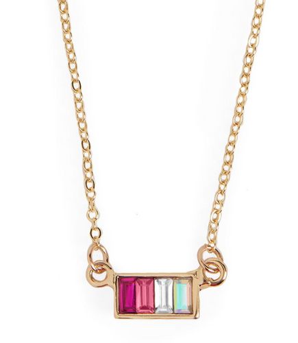 WHISPERS PINK OMBRE NECKLACE GOLD