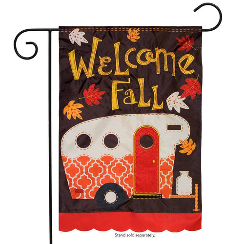 Briarwood Lane Fall Camper Applique Garden Flag