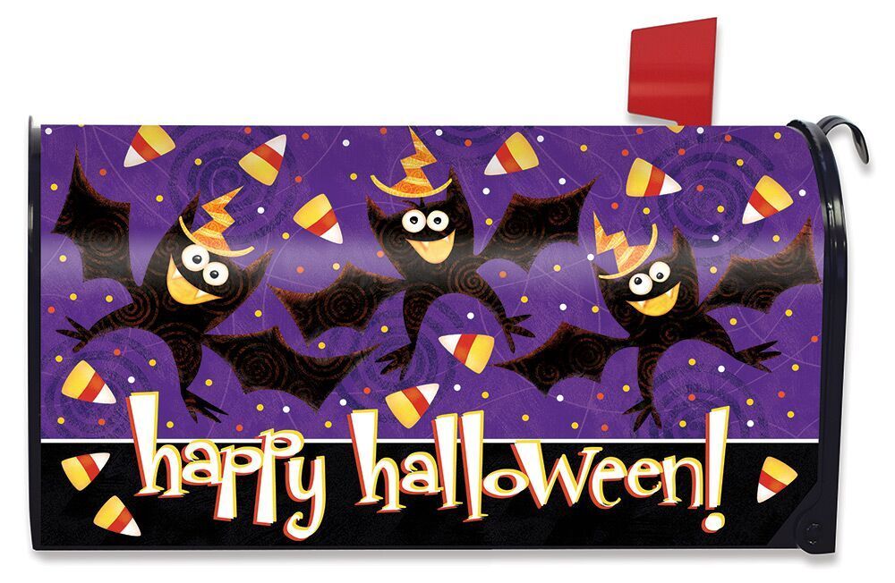 Briarwood Lane Happy Halloween Bats Mailbox Cover