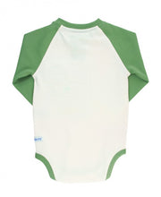 Load image into Gallery viewer, Rugged Butts Ivy &amp; Ivory Raglan Henley Bodysuit