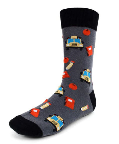 Parquet Men's Back to School Novelty Socks