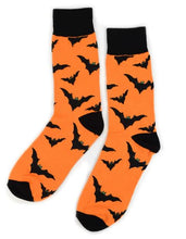 Load image into Gallery viewer, Parquet Men&#39;s Halloween Bats Novelty Socks