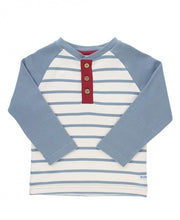 Load image into Gallery viewer, Rugged Butts Slate &amp; Ivory Stripe Raglan Henley