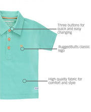 Load image into Gallery viewer, RuggedButts Turquoise Polo Shirt