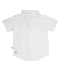 RuggedButts White Dobby Short-Sleeve Shirt