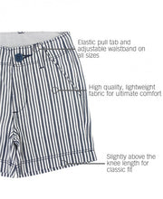 Load image into Gallery viewer, RuggedButts Navy Stipe Shorts