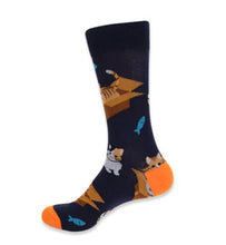 Load image into Gallery viewer, Parquet Men&#39;s Cat in the Box Novelty Socks