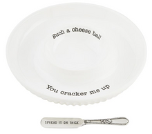 Load image into Gallery viewer, Mud Pie Cheese Ball Dish Set