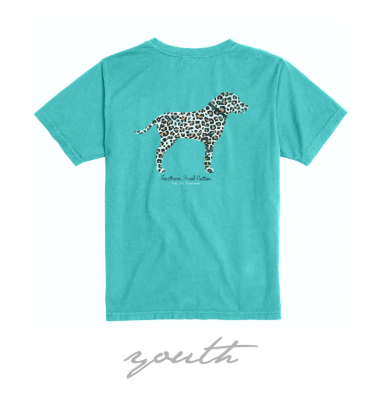 SOUTHERN FRIED COTTON YOUTH CHEETAH HOUND SHORT SLEEVE T-SHIRT