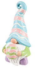 Load image into Gallery viewer, EVERGREEN ASSORTED RESIN EASTER GNOME TABLE DÉCOR