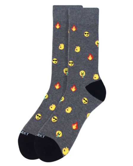 Parquet Men's Emoji Novelty Socks
