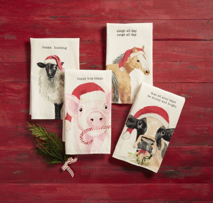 Farm Animals Dish Towels