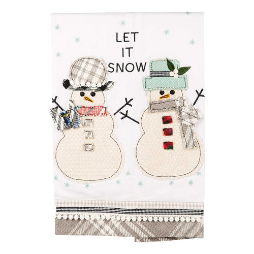 Let it Snow Snowman Tea Towel