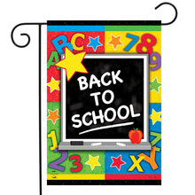 Load image into Gallery viewer, Briarwood Lane Back To School Chalkboard Garden Flag