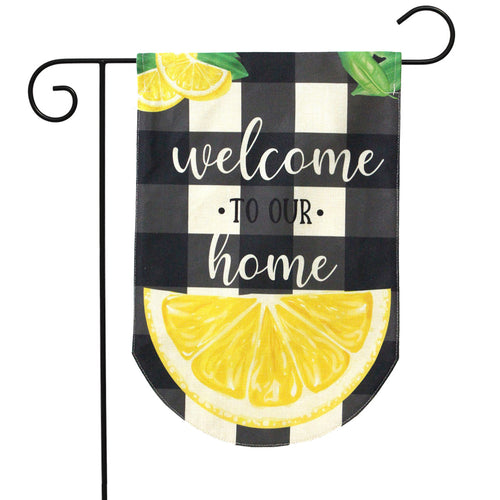 Briarwood Lane Welcome To Our Home Burlap Garden Flag