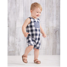 Load image into Gallery viewer, MUD PIE GINGHAM OVERALLS