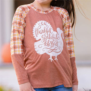 Southern Grace Youth Thankful, Grateful, Blessed Long Sleeve Shirt