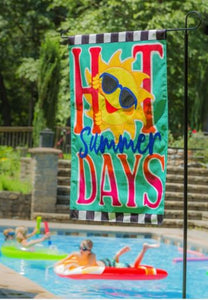 Evergreen Hot Summer Days House Flag
