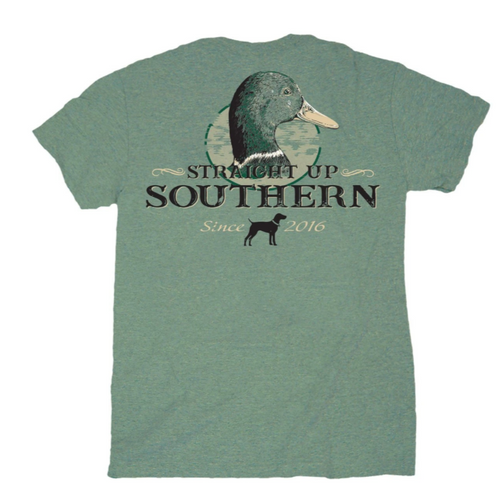 Straight Up Southern Mallard Portrait Short Sleeve T-Shirt