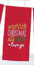 Load image into Gallery viewer, Mud Pie Christmas Waffle Towels